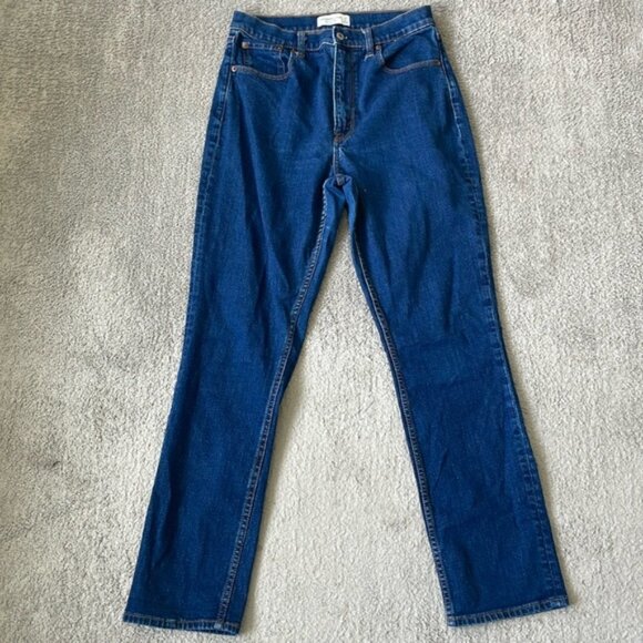 EC Abercrombie Fitch The Slim Straight Ultra High Rise Curve Love - Picture 1 of 5